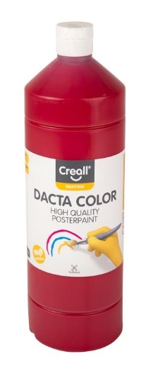 Dacta-color plakkaatverf, 1000 ml, 06 donkerrood