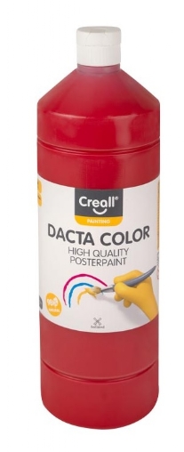 Dacta-color plakkaatverf, 1000 ml, 07 primair rood