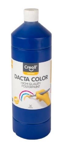 Dacta-color plakkaatverf, 1000 ml, 12 koningsblauw
