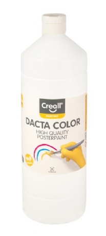 Dacta-color plakkaatverf, 1000 ml, 21 wit