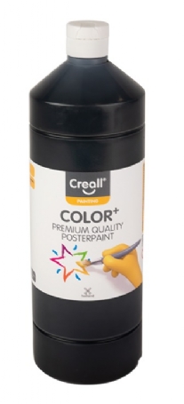 Creall-color plakkaatverf, 1000 ml, 15 zwart