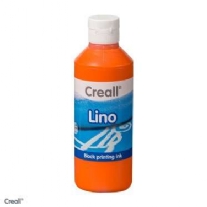 Creall-linoverf/blockprint verf, 250 ml, oranje