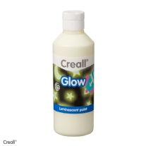 Creall glow in the dark verf, 250 ml, geel/groen