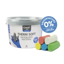 Creall-therm junior kunstklei, 2000gr, 5 bonken, assortiment