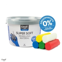 Creall supersoft kunstklei, 1750 gr, 5 bonken, assortiment