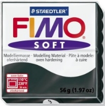 Fimo soft kunstklei, 57 gram, 009 zwart
