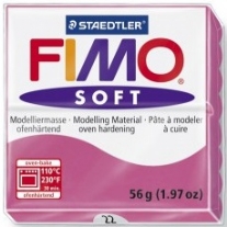 Fimo soft kunstklei, 57 gram, 022 framboos