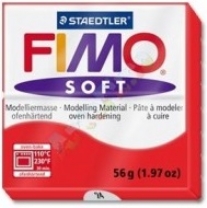Fimo soft kunstklei, 57 gram, 024 Indisch rood