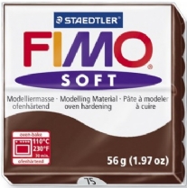 Fimo soft kunstklei, 57 gram, 075 choco