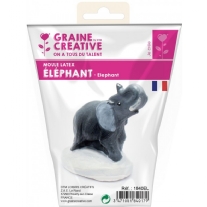 Latex gietmal voor gipsgieten, 94 mm, Olifant