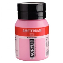 Talens Amsterdam acrylverf, 500 ml, 385 Quinacridone lichtroze