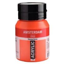Talens Amsterdam acrylverf, 500 ml, 398 Naphtolrood