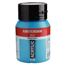 Talens Amsterdam acrylverf, 500 ml, 564 Briljantblauw