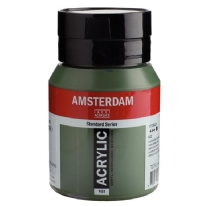 Talens Amsterdam acrylverf, 500 ml, 622 olijfgroen donker