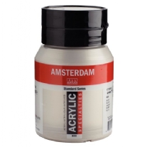 Talens Amsterdam acrylverf metallic, 500 ml, zilver