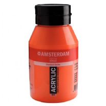 Talens Amsterdam acrylverf, 1000 ml, 311 Vermiljoen