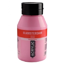Talens Amsterdam acrylverf, 1000 ml, 385 Quinacridone licht roze
