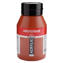 Talens Amsterdam acrylverf, 1000 ml, 411 Sienna gebrand