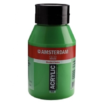 Talens Amsterdam acrylverf, 1000 ml, 618 Permanentgroen licht