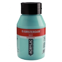 Talens Amsterdam acrylverf, 1000 ml, 661 Turkooisgroen