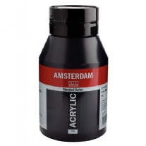 Talens Amsterdam acrylverf, 1000 ml, 702 Lampenzwart