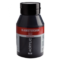Talens Amsterdam acrylverf, 1000 ml, 735 Oxydezwart