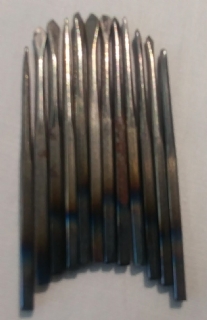 Boortjes voor hand-drilboor, 2 mm, 12 stuks