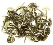 Meubelnagels, messing, 15 mm, 50 stuks