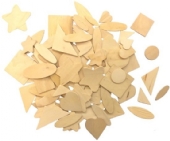 Woodsies/knutselhoutjes, houten vormpjes, assortiment, 350 st