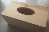 AANBIEDING Houten tissuebox 240x125x80mm