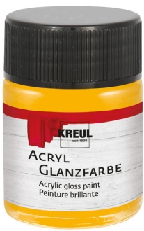 Kreul acryl glansverf, 50 ml, 504 donkergeel