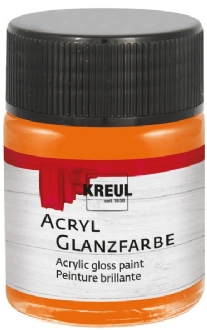 Kreul Acryl glansverf, 50 ml, oranje