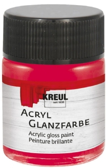 Kreul acryl glansverf, 50ml, 519 donkerrood