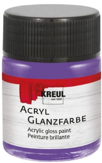 Kreul acryl glansverf, 50 ml, 525 violet