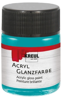 Kreul acryl glansverf, 50 ml, 527 turkoois