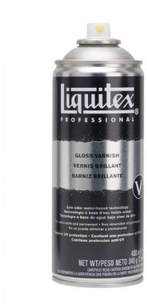 Liquitex sprayvernis, 400 ml, hoogglans
