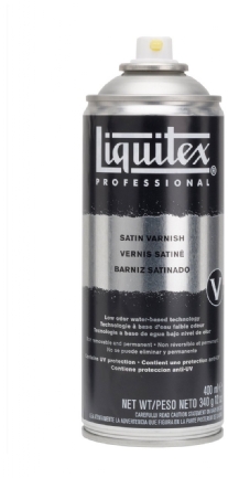 Liquitex sprayvernis, 400 ml, satin/zijdeglans