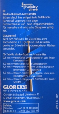 Diamantstift/glasgraveerstift 2,3 mm