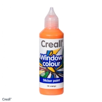 Creall-Glass stickerverf/windowcolour, 80ml. Oranje