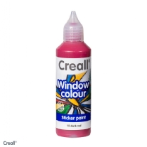 Creall-Glass stickerverf/windowcolour, 80ml. Rood