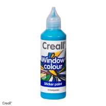 Creall-Glass stickerverf/windowcolour, 80ml. Turquoise