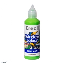 Creall-Glass stickerverf/windowcolour, 80ml. Lichtgroen