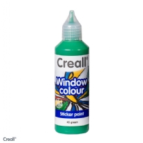 Creall-Glass stickerverf/windowcolour, 80ml. Groen