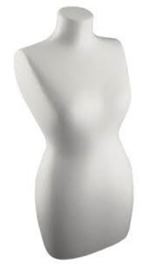 Styropor vrouwentorso/piepschuim vrouwentorso/tempex vrouwentorso, 50 cm
