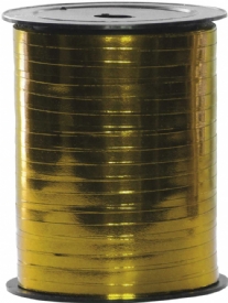 Krullint, 5mm, 250 meter, glanzend goud