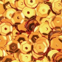 Cuvettes/pailletten/lovertjes, 6 mm, 4000 stuks, goud