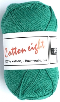 Cotton eight 8/4, katoenen breigaren/haakgaren, 50 gram, groen