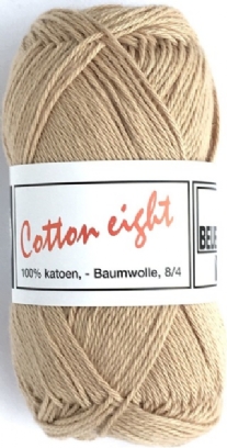 Cotton eight 8/4, katoenen breigaren/haakgaren, 50 gram, beige