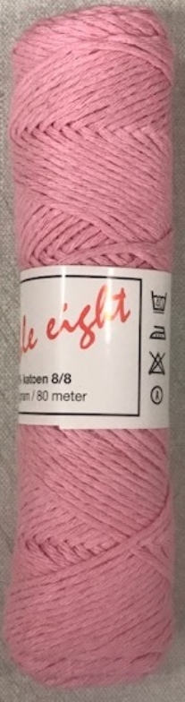 Cotton doubele eight 8/8, katoenen breigaren/haakgaren, 50 gram, roze