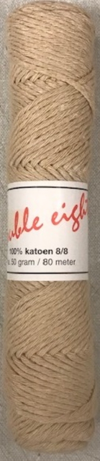 Cotton doubele eight 8/8, katoenen breigaren/haakgaren, 50 gram, creme
